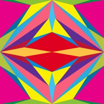 Abstract seamless colourful pattern geometric backgrounds vector design Stock Illustration