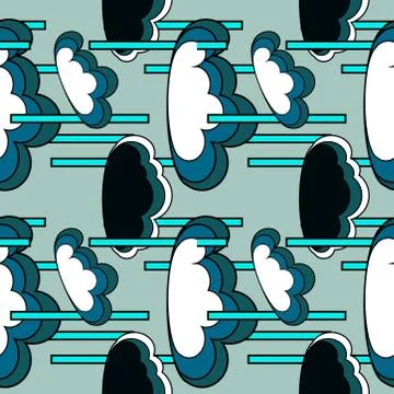 Abstract seamless colourful pattern geometric backgrounds vector design Stock Illustration