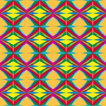 Abstract seamless colourful pattern geometric backgrounds vector design Stock Illustration