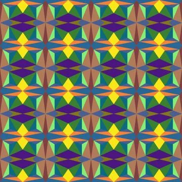 Abstract seamless colourful pattern geometric backgrounds vector design Stock Illustration