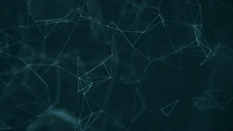 Abstract seamless dark background motion transformation on plexus pattern Stock Footage 143157007