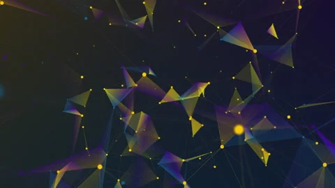 Abstract seamless dark background motion transformation on plexus pattern Stock Footage 221449379