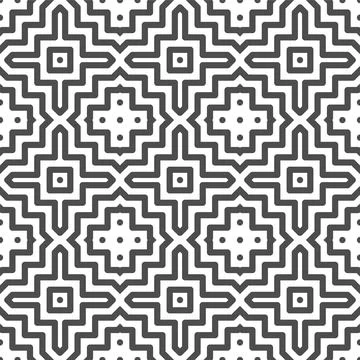 Abstract seamless dot square shapes pattern Illustration