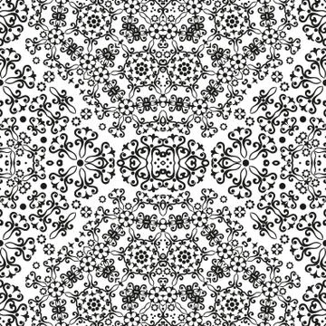 Abstract seamless floral background Stock Illustration