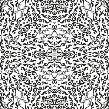 Abstract seamless floral background Stock Illustration