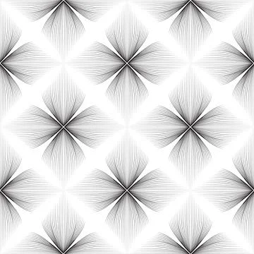 Abstract seamless floral linear pattern. Arabic line ornament with flowers 스톡 일러스트