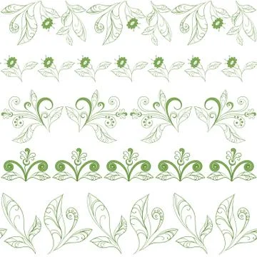 Abstract seamless floral pattern Stock Illustration