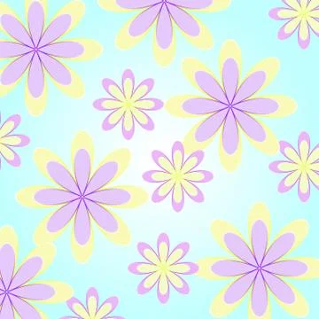 Abstract seamless floral pattern Illustrazione stock
