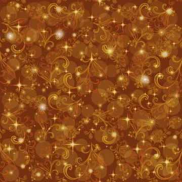 Abstract seamless floral pattern Stock Illustration