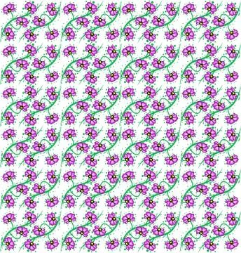 Abstract Seamless Floral Pattern Illustrazione stock
