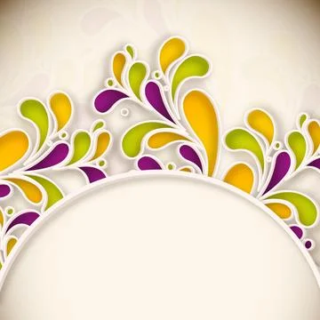 Abstract seamless floral pattern. Stock Illustration