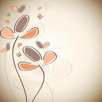 Abstract seamless floral pattern. Stock Illustration