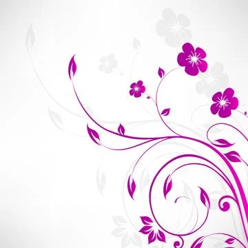 Abstract seamless floral pattern. Stock Illustration