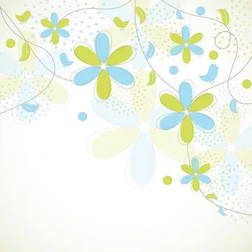 Abstract seamless floral pattern. Illustrazione stock