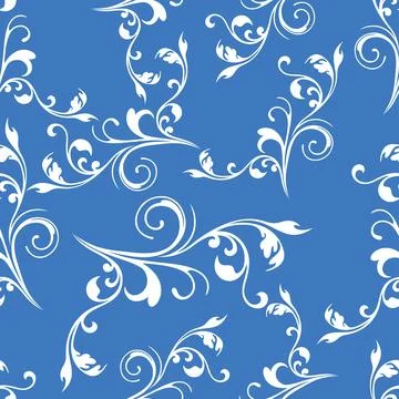 Abstract seamless floral pattern. Illustrazione stock
