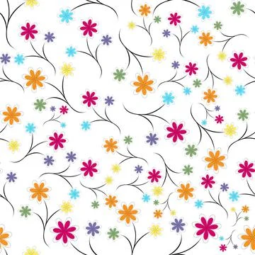 Abstract seamless floral pattern. Stockillustratie