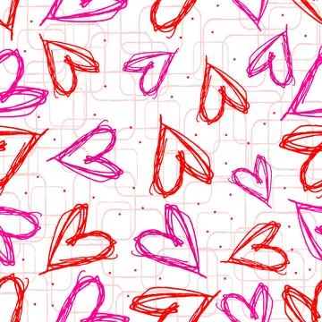 Abstract seamless floral pattern. Illustrazione stock