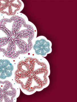 Abstract seamless floral pattern. Stock Illustration
