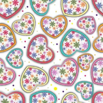 Abstract seamless floral pattern. Stock Illustration