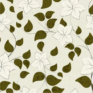 Abstract seamless floral pattern. Stock Illustration