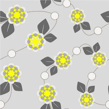 Abstract seamless floral pattern. Stock Illustration