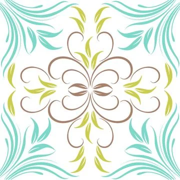 Abstract seamless floral pattern. Stock Illustration