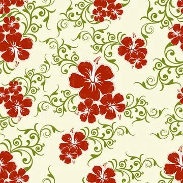Abstract seamless floral pattern. 스톡 일러스트