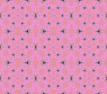 Abstract seamless floral pattern violet gray Stock Illustration