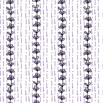 Abstract seamless floral romantic pattern for wallpaper design. Decorative te Stock Illustration