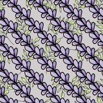 Abstract seamless floral romantic pattern for wallpaper design. Decorative te Stock Illustration
