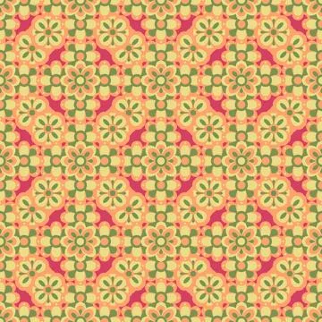 Abstract seamless flower pattern. Repeat pattern. Stock Illustration