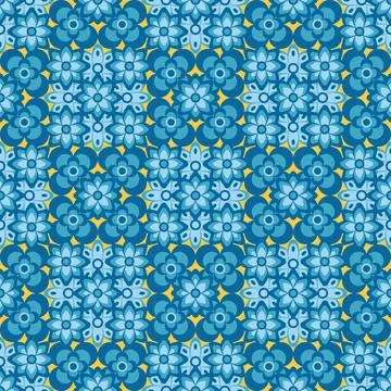 Abstract seamless flower pattern. Repeat pattern. Illustrazione stock