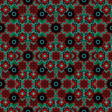 Abstract seamless flower pattern. Repeat pattern. Stock Illustration