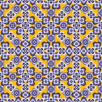 Abstract seamless flower pattern. Repeat pattern. Illustrazione stock