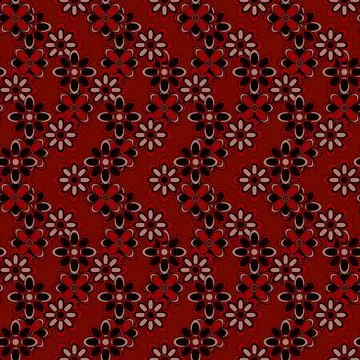 Abstract seamless flower pattern. Repeat pattern. Stock Illustration