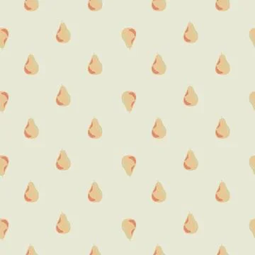 Abstract seamless fruit pattern with little doodle orange pearl shapes. Grey  Stock Illustration