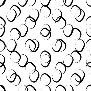 Abstract seamless geometric background / pattern. Monochrome repeatable vecto イラスト素材