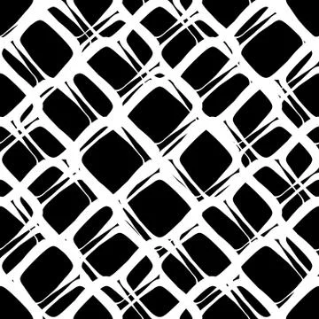 Abstract seamless geometric background / pattern. Monochrome repeatable vecto Stock Illustration