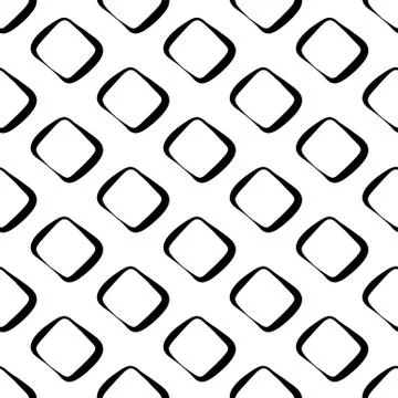Abstract seamless geometric background / pattern. Monochrome repeatable vecto Stock Illustration