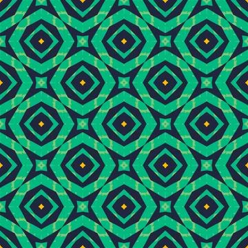 Abstract Seamless Geometric Diamond Background Pattern in Vibrant Green Stock Illustration