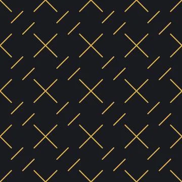 Abstract seamless geometric gold linear pattern for packaging, design of luxu Stock Illustration