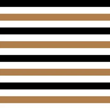 Abstract seamless geometric horizontal striped pattern with gold, black and Stock Illustration