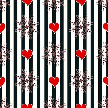 Abstract Seamless geometric Horizontal striped pattern with black and white s Stock Illustration