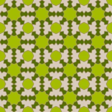 Abstract seamless geometric islamic mosaic Illustrazione stock