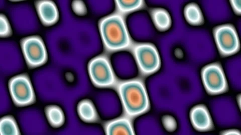 Abstract Seamless Geometric Pattern Background with Wavy Orange Circles Stock Footage 342204823