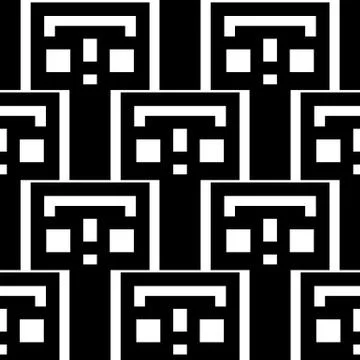 Abstract seamless geometric pattern, background. Repeatable vector illustrati 스톡 일러스트