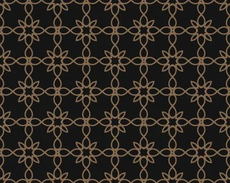 Abstract seamless geometric pattern background with lines, oriental ornaments Stock Illustration