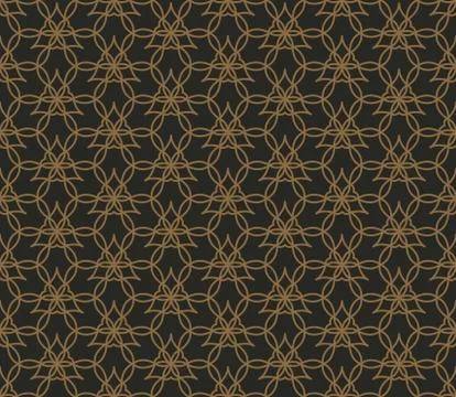 Abstract seamless geometric pattern background with lines, oriental ornaments Stock Illustration