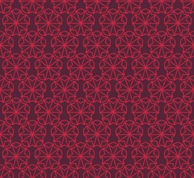 Abstract seamless geometric pattern background with lines, oriental ornaments Stock Illustration