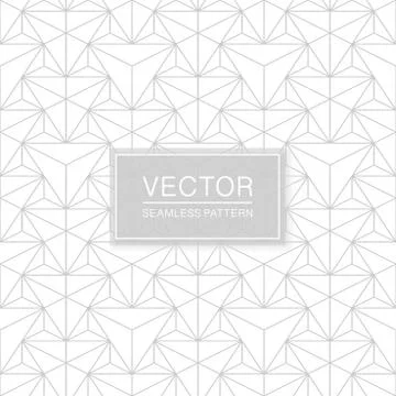 Abstract seamless geometric pattern - creative triangle white and grey texture Stockillustratie